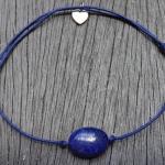Bracelet lien lapis lazuli coeur Or