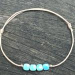 Bracelet lien 4 turquoise