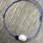 Bracelet perle cube lapis lazuli