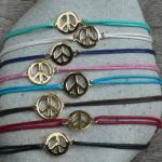 Bracelets Liens Peace and Love Or